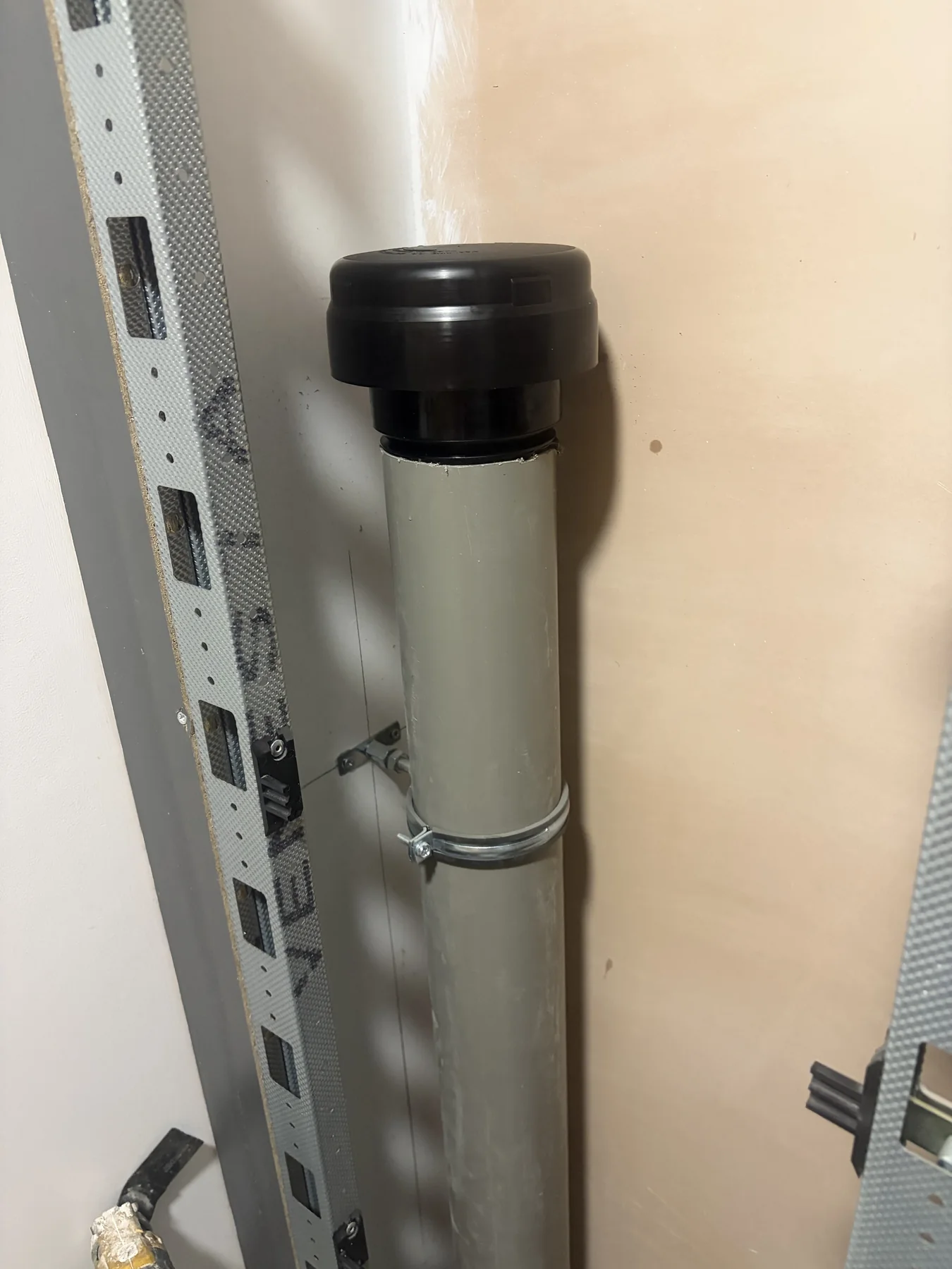 Replacement air-admittance valve fitted during an emergency drainage repair in Coalville