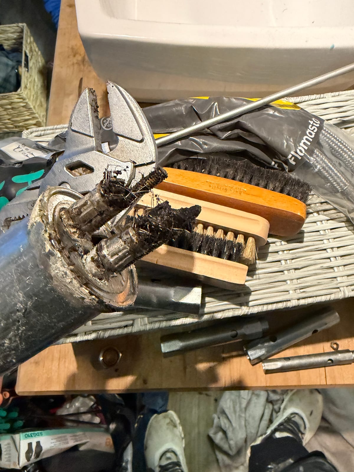 Failed flexible tap connector removed during a New Year’s Eve emergency in Kirby Muxloe