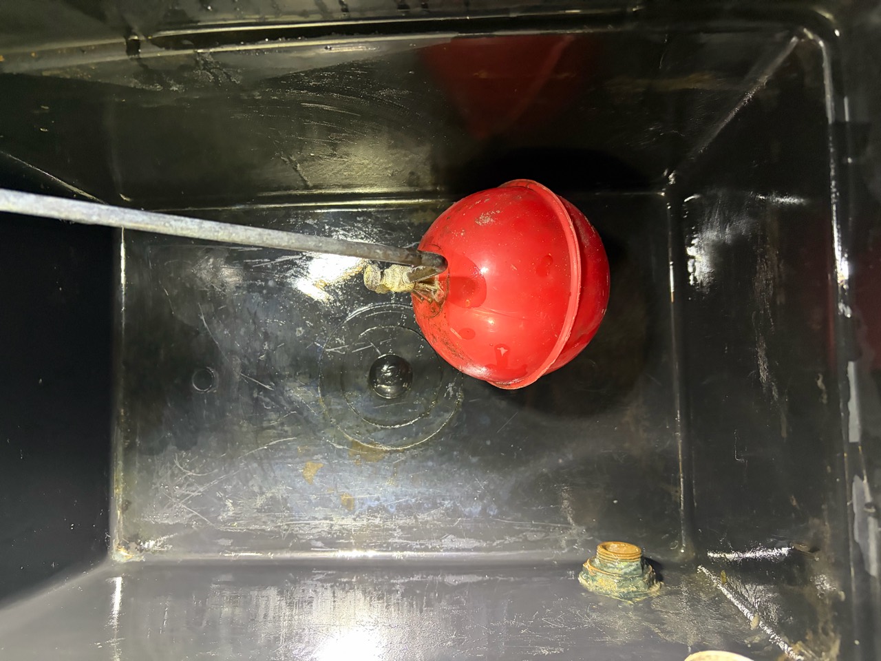 Heating feed-and-expansion tank inspected during a Leicester radiator repair
