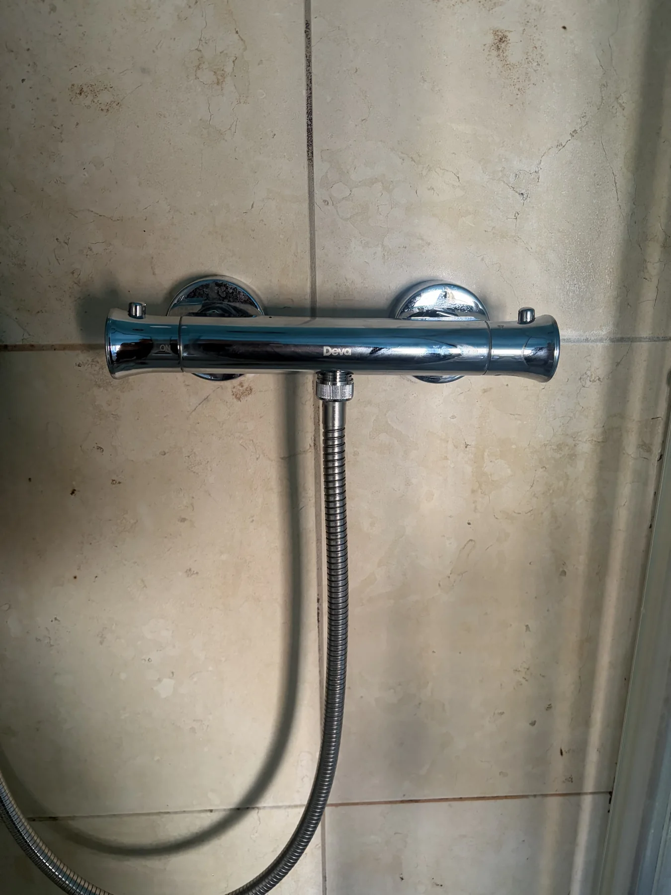 New thermostatic bar shower supplied and fitted during a same-day appointment in Leicester Forest East