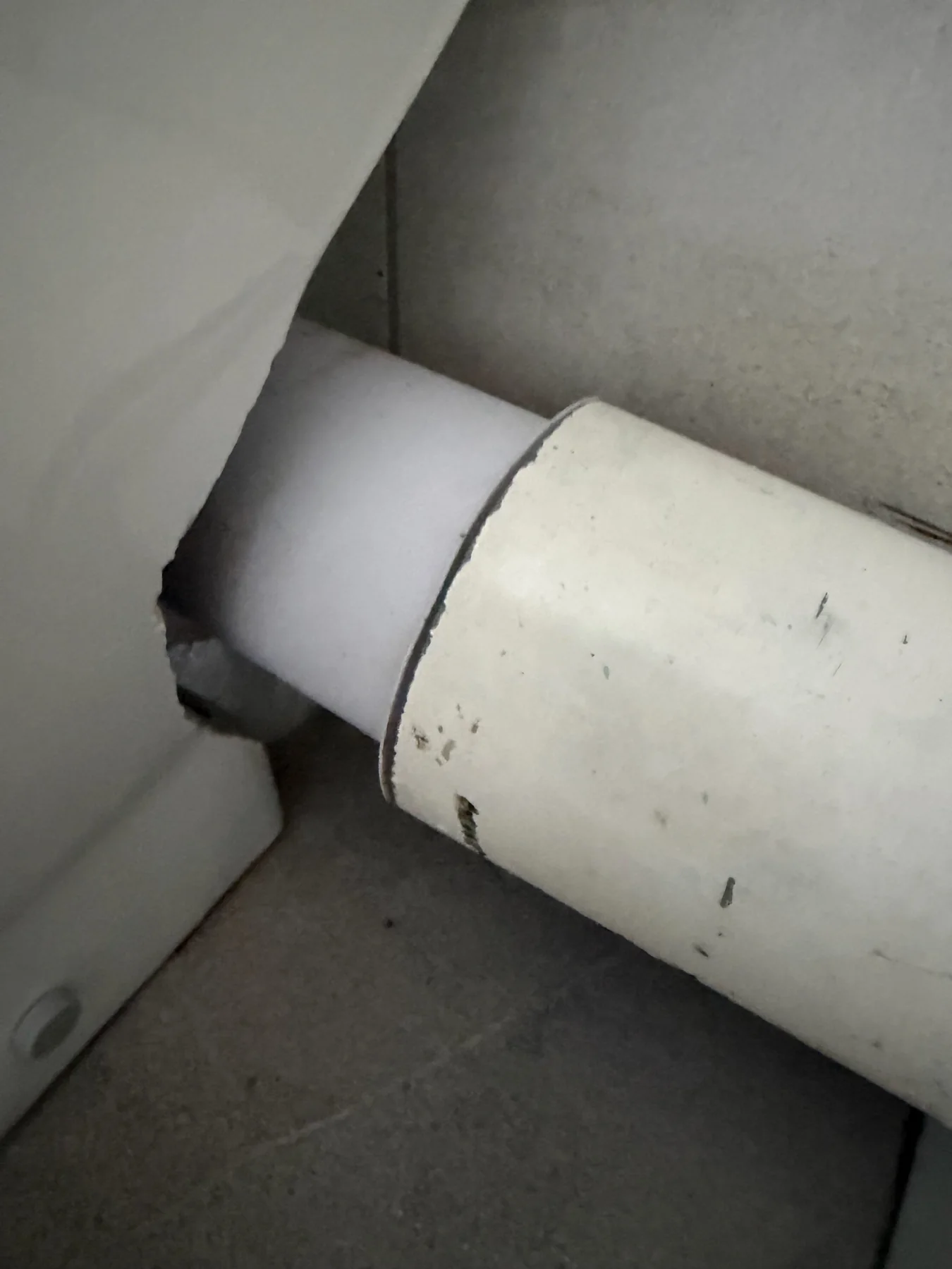 Replacement toilet pan connector fitted during a Mountsorrel leak repair
