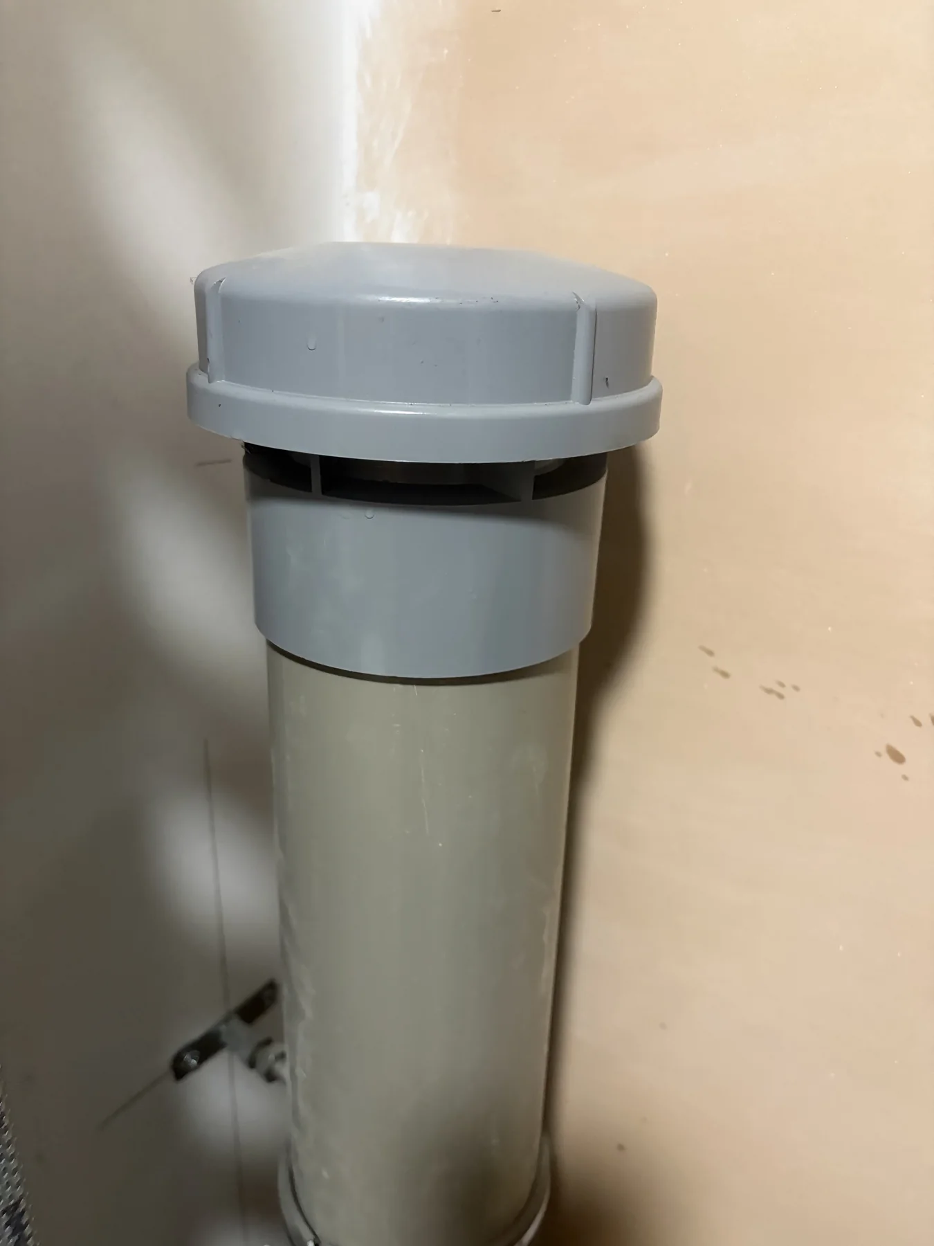 Failed air-admittance valve identified during a blocked toilet investigation in Coalville